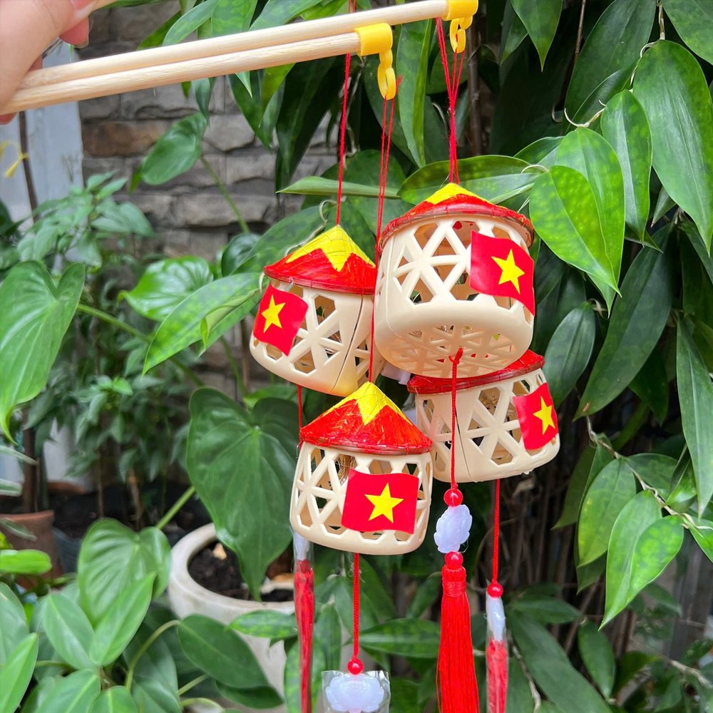 Cho Thuê Lồng Đèn Nón Lá Đỏ Sao Vàng Nhỏ