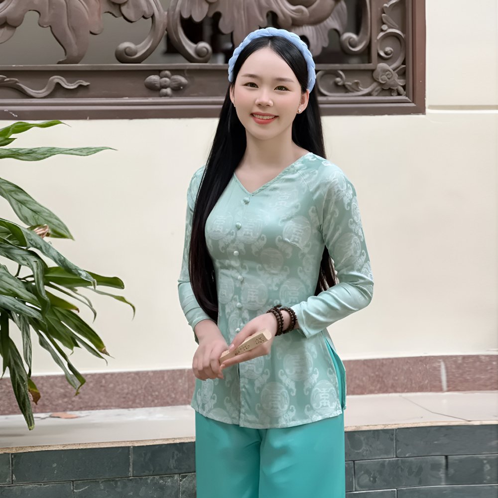 Bà ba cổ tròn đồng tiền cho lễ hội