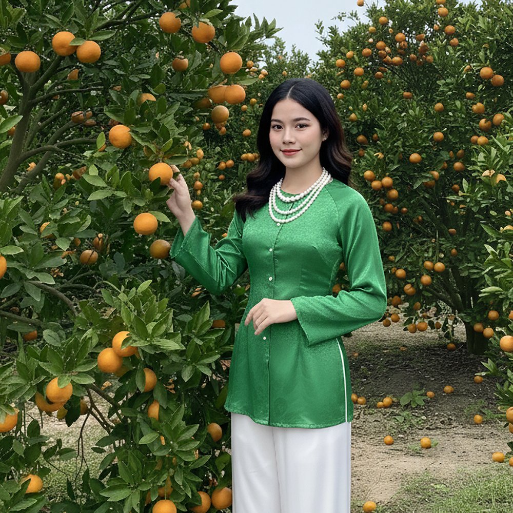 Bà Ba Cổ Tròn Hoa Chìm