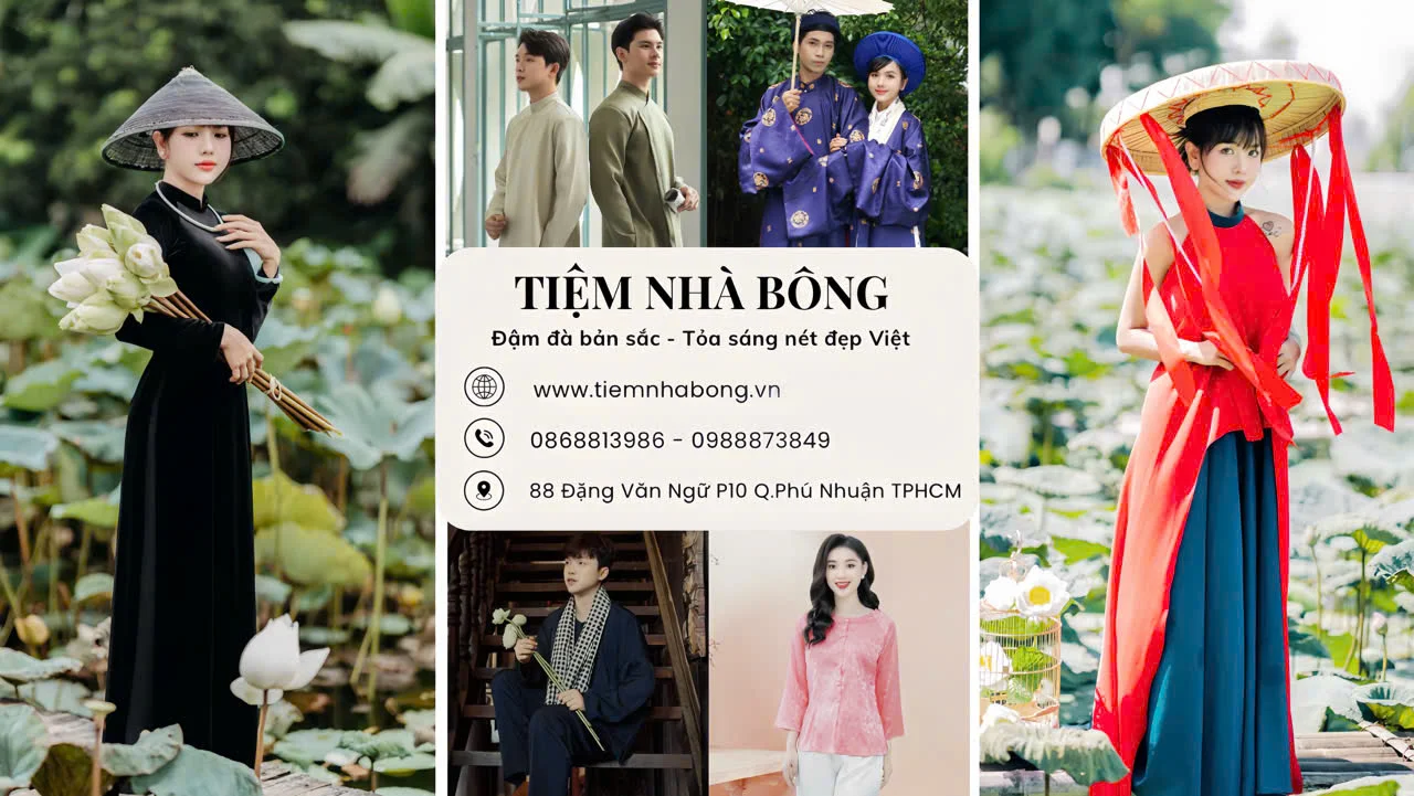 Tiệm Nhà Bông – Cho thuê Áo Dài, Việt Phục & Váy Đi Tiệc tại TP.HCM