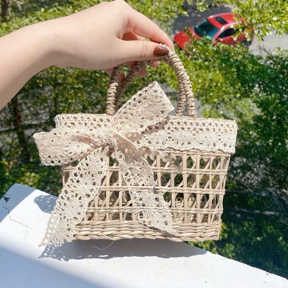 Mẫu Túi Cói Mini Kèm Nơ Cho Thuê Giá Rẻ, Mới Nhất 2025 - Tiệm Nhà Bông